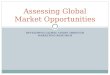 DEVELOPING GLOBAL VISION THROUGH MARKETING RESEARCH Assessing Global Market Opportunities