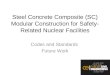 Steel Concrete Composite (SC) Modular Construction for Safety- Related Nuclear Facilities Codes and Standards Future Work