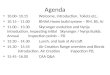 Agenda 10.00- 10.15 Welcome, Introduction, Toilets etc.. 10.15 – 11.00 BMAA Home build system – RM, BS, AJ 11.00 – 13.30 Skyranger evolution and Nynja