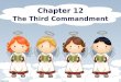 Chapter 12 The Third Commandment. Questions to Ponder What Obligations does faithful observance of the third commandment place on the Christians in