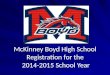McKinney Boyd High School Registration for the 2014-2015 School Year