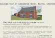 BUILDING PLOT AT CUDDINGTON HEATH, MALPAS, CHESHIRE FOR SALE with guide price of £190,000 for plot, estimated build cost of £220,000 A fantastic investment