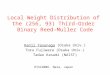 Local Weight Distribution of the (256, 93) Third-Order Binary Reed-Muller Code Kenji Yasunaga (Osaka Univ.) Toru Fujiwara (Osaka Univ.) Tadao Kasami (NAIST)
