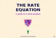 THE RATE EQUATION A guide for A level students KNOCKHARDY PUBLISHING