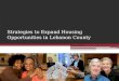 Strategies to Expand Housing Opportunities in Lebanon County
