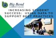 INCREASING STUDENT SUCCESS: USING DATA TO SUPPORT BEST PRACTICES
