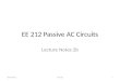 EE 212 Passive AC Circuits Lecture Notes 2b 2010-20111EE 212