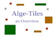 Alge-Tiles an Overview. x x2x2 y y2y2 xy 1 Set 1 Set 2