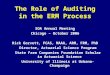 The Role of Auditing in the ERM Process SOA Annual Meeting Chicago – October 2006 Rick Gorvett, FCAS, MAAA, ARM, FRM, PhD Director, Actuarial Science Program