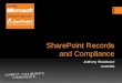 SharePoint Records and Compliance Anthony Woodward Australia 1