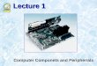 Lecture 1 Computer Componets and Peripherials. 2.2 What Computers Do Four basic functions of computers include: –Receive input –Process information –Produce