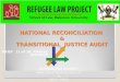 NATIONAL RECONCILIATION & TRANSITIONAL JUSTICE AUDIT BEYOND JUBA PROJECT  2011 -2012 BRIEF 11 of 18: KASESE DISTRICT