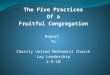 The Five Practices Of a Fruitful Congregation Report To Charity United Methodist Church Lay Leadership 2-9-10