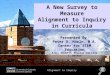 Presented by Peter D. Marle, B.A. A New Survey to Measure Alignment to Inquiry in Curricula Alignment to Inquiry Presented By Peter D. Marle, M.A. Center