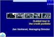 2003 Guided tour in the credit portfolio Jan Vanhevel, Managing Director