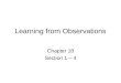 Learning from Observations Chapter 18 Section 1 – 4