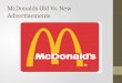 McDonalds Old Vs. New Advertisements. McDonald Land Picture