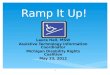 1 Laura Hall, MSW Assistive Technology Information Coordinator Michigan Disability Rights Coalition May 23, 2012 Ramp It Up!