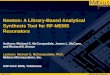 Mobius Microsystems Microsystems Mbius Slide 1 of 27 Newton: A Library-Based Analytical Synthesis Tool for RF-MEMS Resonators Authors: Michael S. McCorquodale,