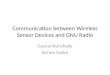 Communication between Wireless Sensor Devices and GNU Radio Gaurav Konchady Sriram Sanka