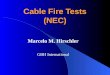Cable Fire Tests (NEC) Marcelo M. Hirschler GBH International