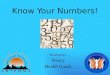 Know Your Numbers! Presented By: Nancy Health Coach