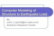 Computer Modeling of Structure to Earthquake Load
