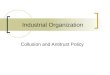 Industrial Organization Collusion and Antitrust Policy