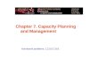 Chapter 7. Capacity Planning and Management Homework problems: 1,2,5,6,7,8,9