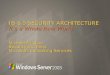 IIS 6.0 SECURITY ARCHITECTURE Its a Whole New World Michael Muckin Security Architect Microsoft Consulting Services