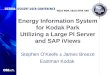 Energy Information System for Kodak Park Utilizing a Large PI Server and SAP iViews Stephen OKeefe & James Breeze Eastman Kodak