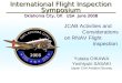 JCAB Activities and Considerations on RNAV Flight Inspection International Flight Inspection Symposium Oklahoma City, OK USA June 2008 Yutaka OIKAWA Yoshiyuki