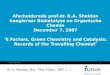 1 Afscheidsrede prof.dr. R.A. Sheldon hoogleraar Biokatalyse en Organische Chemie December 7, 2007 ‘E Factors, Green Chemistry and Catalysis: Records of