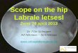 Scope on the hip Labrale letsesl Zeist 24 april 2013 Dr J De Schepper AZ Nikolaas – Sint-Niklaas 