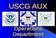 USCG AUX Operations Department. Ditching, Water Survival and Why You May Need A New ELT Robert T. Shafer, Operations (Response) Department - Deputy Chief