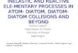 INELASTIC AND REACTIVE ELE- MENTARY PROCESSES IN ATOM- DIATOM, DIATOM-DIATOM COLLISIONS AND BEYOND Antonio Lagan * Dipartimento di Chimica University of