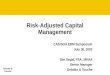 Deloitte & Touche Risk-Adjusted Capital Management CAS/SOA ERM Symposium July 30, 2003 Sim Segal, FSA, MAAA Senior Manager Deloitte & Touche