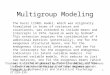 1 Multigroup Modeling The basic LISREL model, which was originally formulated in terms of variances and covariances, was extended to include means and
