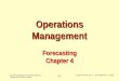 PowerPoint presentation to accompany Operations Management, 6E (Heizer & Render) © 2001 by Prentice Hall, Inc., Upper Saddle River, N.J. 07458 4-1 Operations