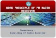 WORK PRINCIPLE OF FM RADIO RECEIVER Competency : Repairing of Radio Receiver