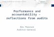 1 Performance and accountability – reflections from audits Des Pearson Auditor-General 5 December 2012 ▌ Municipal Association of Victoria