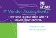 IT Vendor Assessments How safe is your data after it leaves your control? Howard Haile Bill McSpadden
