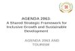 AGENDA 2063 : A Shared Strategic Framework for Inclusive Growth and Sustainable Development AGENDA 2063 AND TOURISM