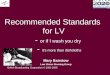 Recommended Standards for LV - or if I wash you dry - it’s more than dishcloths Mary Bairstow Low Vision Steering Group British Broadcasting Corporation