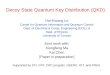 1 Decoy State Quantum Key Distribution (QKD) Hoi-Kwong Lo Center for Quantum Information and Quantum Control Dept. of Electrical & Comp. Engineering (ECE);