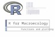 R for Macroecology Functions and plotting. A few words on for  for( i in 1:10 )