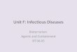 Unit F: Infectious Diseases Bioterrorism Agents and Containment BT 06.05