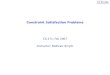 Constraint Satisfaction Problems CS 271: Fall 2007 Instructor: Padhraic Smyth