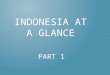 PART 1 INDONESIA AT A GLANCE. Halo, Apa kabar? *18.307 ISLANDS * 5 MAIN ISLANDS : KALIMANTAN, SULAWESI, SUMATRA, JAVA, IRIAN JAYA