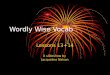 Wordly Wise Vocab Lessons 13+14 A slideshow by Jacqueline Nelson